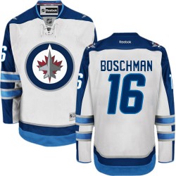 Laurie Boschman Winnipeg Jets Reebok Premier White Away Jersey