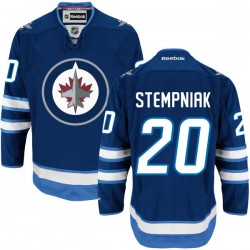 Lee Stempniak Winnipeg Jets Reebok Premier Navy Blue Home Jersey