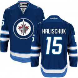 Matt Halischuk Winnipeg Jets Reebok Premier Navy Blue Home Jersey