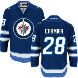 Patrice Cormier Winnipeg Jets Reebok Authentic Navy Blue Home Jersey