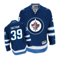 Tobias Enstrom Winnipeg Jets Reebok Authentic Navy Blue Home Jersey