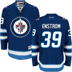 Toby Enstrom Winnipeg Jets Reebok Authentic Navy Blue Home Jersey