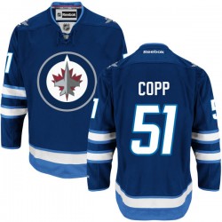 Andrew Copp Winnipeg Jets Reebok Authentic Navy Blue Home Jersey