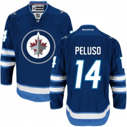 Anthony Peluso Winnipeg Jets Reebok Premier Navy Blue Home Jersey