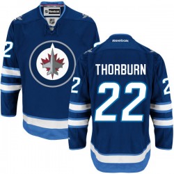 Chris Thorburn Winnipeg Jets Reebok Premier Navy Blue Home Jersey