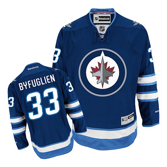 Dustin Byfuglien Winnipeg Jets Reebok Authentic Navy Blue Home Jersey On Sale