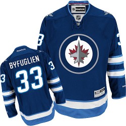 Youth Dustin Byfuglien Winnipeg Jets Reebok Authentic Navy Blue Home Jersey