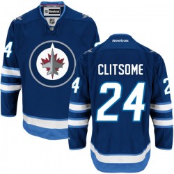 Grant Clitsome Winnipeg Jets Reebok Premier Navy Blue Home Jersey