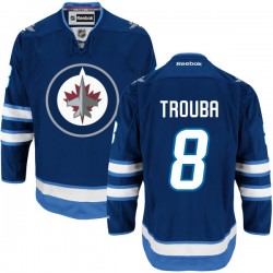 Jacob Trouba Winnipeg Jets Reebok Authentic Navy Blue Home Jersey