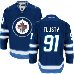 Jiri Tlusty Winnipeg Jets Reebok Premier Navy Blue Home Jersey