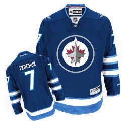 Keith Tkachuk Winnipeg Jets Reebok Premier Navy Blue Home Jersey