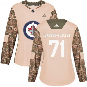 Women's Axel Jonsson-Fjallby Winnipeg Jets Adidas Authentic Camo Veterans Day Practice Jersey