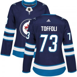 Women's Tyler Toffoli Winnipeg Jets Adidas Authentic Navy Home Jersey