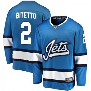 Anthony Bitetto Winnipeg Jets Fanatics Branded Breakaway Blue Alternate Jersey