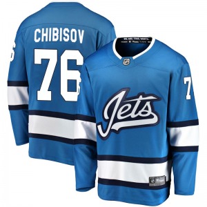Andrei Chibisov Winnipeg Jets Fanatics Branded Breakaway Blue Alternate Jersey