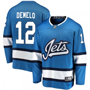 Dylan DeMelo Winnipeg Jets Fanatics Branded Breakaway Blue ized Alternate Jersey
