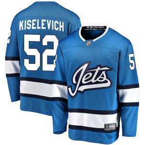 Bogdan Kiselevich Winnipeg Jets Fanatics Branded Breakaway Blue Alternate Jersey