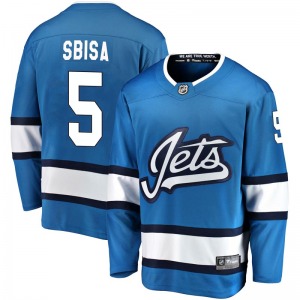 Luca Sbisa Winnipeg Jets Fanatics Branded Breakaway Blue Alternate Jersey
