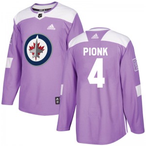 Youth Neal Pionk Winnipeg Jets Adidas Authentic Purple Fights Cancer Practice Jersey