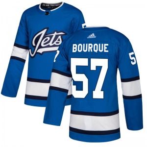 Gabriel Bourque Winnipeg Jets Adidas Authentic Blue Alternate Jersey
