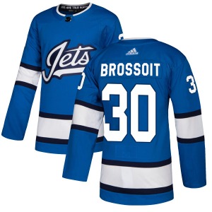Laurent Brossoit Winnipeg Jets Adidas Authentic Blue Alternate Jersey