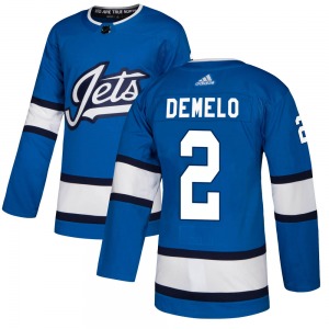 Dylan DeMelo Winnipeg Jets Adidas Authentic Blue Alternate Jersey