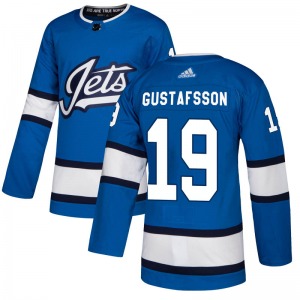 David Gustafsson Winnipeg Jets Adidas Authentic Blue Alternate Jersey