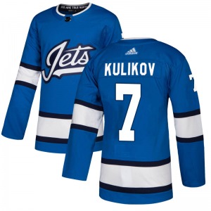 Dmitry Kulikov Winnipeg Jets Adidas Authentic Blue Alternate Jersey