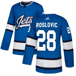 Jack Roslovic Winnipeg Jets Adidas Authentic Blue Alternate Jersey