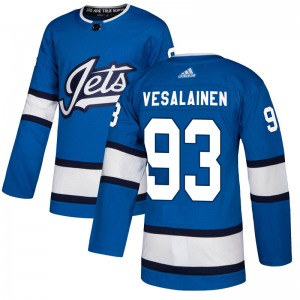 Kristian Vesalainen Winnipeg Jets Adidas Authentic Blue Alternate Jersey