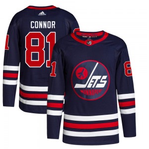 Youth Kyle Connor Winnipeg Jets Adidas Authentic Navy 2021/22 Alternate Primegreen Pro Jersey