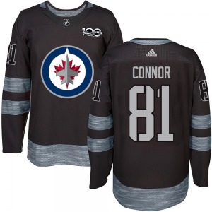 Youth Kyle Connor Winnipeg Jets Authentic Black 1917-2017 100th Anniversary Jersey