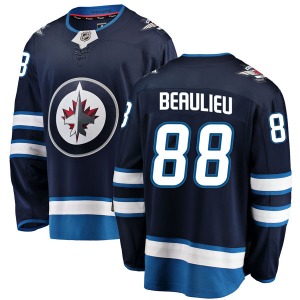 Nathan Beaulieu Winnipeg Jets Fanatics Branded Breakaway Blue Home Jersey