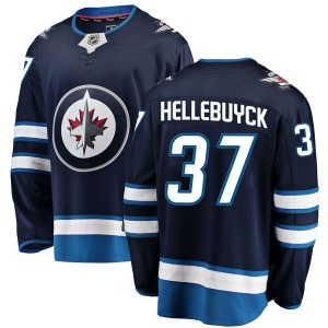Connor Hellebuyck Winnipeg Jets Fanatics Branded Breakaway Blue Home Jersey
