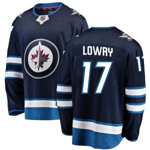 Adam Lowry Winnipeg Jets Fanatics Branded Breakaway Blue Home Jersey
