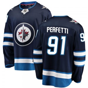 Cole Perfetti Winnipeg Jets Fanatics Branded Breakaway Blue Home Jersey