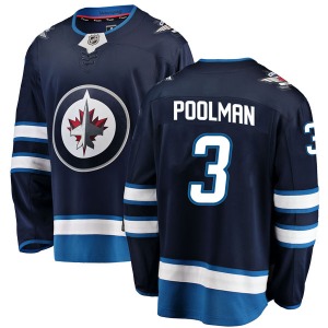 Tucker Poolman Winnipeg Jets Fanatics Branded Breakaway Blue Home Jersey