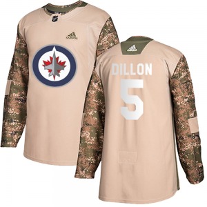 Youth Brenden Dillon Winnipeg Jets Adidas Authentic Camo Veterans Day Practice Jersey