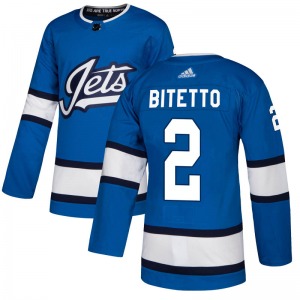 Youth Anthony Bitetto Winnipeg Jets Adidas Authentic Blue Alternate Jersey
