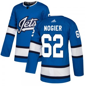 Youth Nelson Nogier Winnipeg Jets Adidas Authentic Blue Alternate Jersey