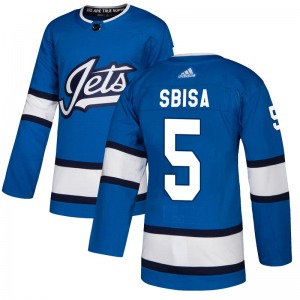 Youth Luca Sbisa Winnipeg Jets Adidas Authentic Blue Alternate Jersey
