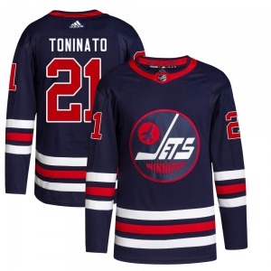 Dominic Toninato Winnipeg Jets Adidas Authentic Navy 2021/22 Alternate Primegreen Pro Jersey