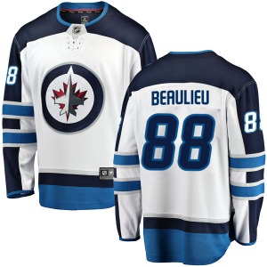 Youth Nathan Beaulieu Winnipeg Jets Fanatics Branded Breakaway White Away Jersey