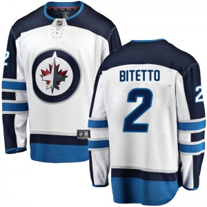 Youth Anthony Bitetto Winnipeg Jets Fanatics Branded Breakaway White Away Jersey