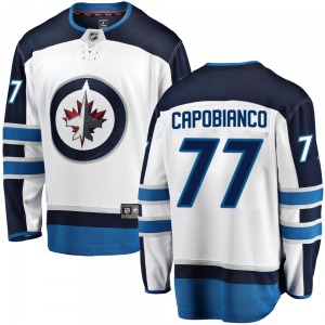 Youth Kyle Capobianco Winnipeg Jets Fanatics Branded Breakaway White Away Jersey