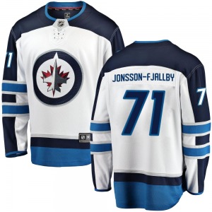 Youth Axel Jonsson-Fjallby Winnipeg Jets Fanatics Branded Breakaway White Away Jersey