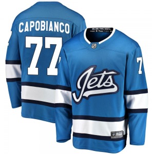 Youth Kyle Capobianco Winnipeg Jets Fanatics Branded Breakaway Blue Alternate Jersey