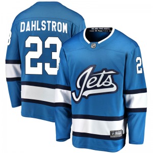 Youth Carl Dahlstrom Winnipeg Jets Fanatics Branded Breakaway Blue Alternate Jersey