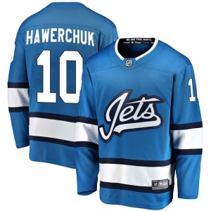 Youth Dale Hawerchuk Winnipeg Jets Fanatics Branded Breakaway Blue Alternate Jersey