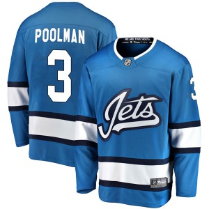 Youth Tucker Poolman Winnipeg Jets Fanatics Branded Breakaway Blue Alternate Jersey